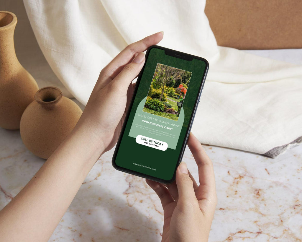 Landscaping & Lawn Care Instagram Post Templates, Yard Services Instagram, Landscaping and Hardscaping Social Media, Landscape Business